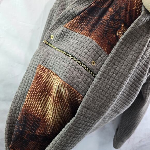 Whitney Eve Jacket Womens Large Parka Long Quilted Hooded Port With Love - Picture 12 of 14